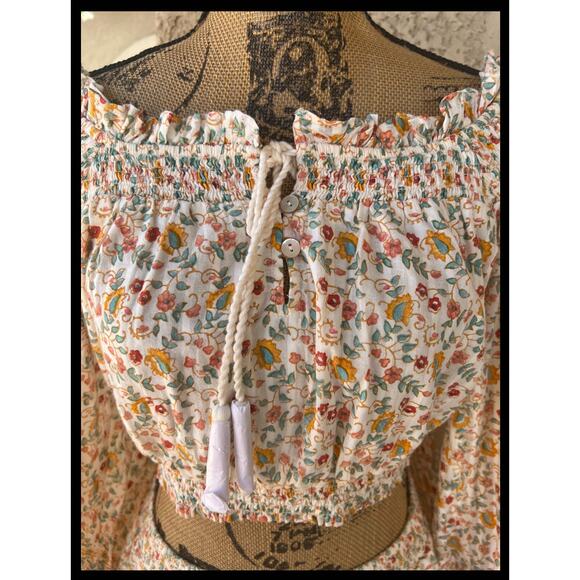 Cleobella Rhea Blouse and Rosa Midi Skirt Carnation Print Set Size: Large - Picture 6 of 12